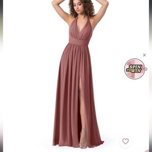 Azazie Gianni Desert Rose Bridesmaid Dress